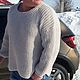 Свитер вязаный из ангоры жемчужного цвета. Свитеры. Sweater Star Вязание на заказ.. Ярмарка Мастеров.  Фото №6