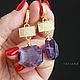 Earrings 'Violette' amethyst, premium accessories. Earrings. Татьяна Петренкофф (Elegance&Style). Online shopping on My Livemaster.  Фото №2