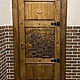 Двери резные. Массив  Дуба 100%. Модель "Домбай", Двери, Краснодар,  Фото №1
