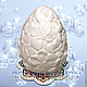 Силиконовая форма для мыла `Яйцо пасхальное цветочное 2`