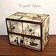 Mini chest of drawers Romantic rain. Mini Dressers. Gifts from Irina Egorova. Online shopping on My Livemaster.  Фото №2