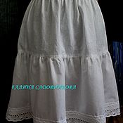 White blouse in peasant style 