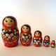 Matryoshka 5 local Floral small 9, Dolls1, Sarov,  Фото №1