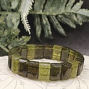 Украшения handmade. Livemaster - original item Natural grossular bracelet (green garnet). Handmade.