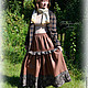 Skirt 'boho Charm'of Italian wool,Dlinnaya,winter, autumn, Skirts, Mytishchi,  Фото №1
