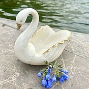 Винтаж handmade. Livemaster - original item Aphrodite`s Swan. Figurine for jewelry.. Handmade.