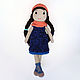 Knitted Lucy doll. A series of 'Winter girls», Stuffed Toys, Omsk,  Фото №1