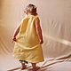 'Sunny Bunny ' Linen dress, yellow simple summer. Dresses. Boho-Eklektika. Online shopping on My Livemaster.  Фото №2