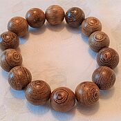 Украшения handmade. Livemaster - original item A rosary bracelet made of Wenge beads is large!! 18 mm. Handmade.