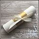 Wedding invitation-scroll with cuff. Invitations. Nadezhda (Nk2907). Online shopping on My Livemaster.  Фото №2