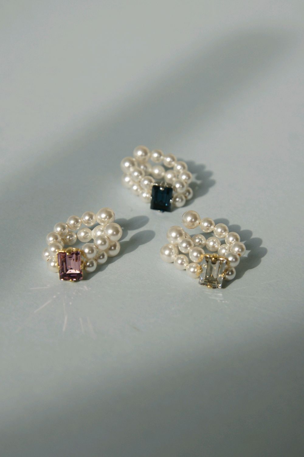 Двойной кафф из жемчуга и кристалла Swarovski купить в интернет ...