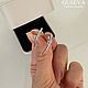 Заказать Серьги узел серебро 925 пробы инкрустированные фианитами. MARIA GUSEVA Fashion Jewelry. Ярмарка Мастеров. . Серьги классические Фото №3