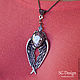 Pendant 'angel Heart' Zircon. Pendants. Shard Noir - handmade jewelry. Online shopping on My Livemaster.  Фото №2