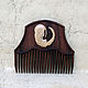 Wooden comb for hair signs of the zodiac 'Virgo'!, Combs, Myshkin,  Фото №1