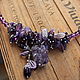 Choker-necklace 'Elena' from amethyst with amethyst drosou. Chokers. Butik4you. My Livemaster. Фото №4