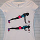T-shirt painting 'Combined HLS', T-shirts, St. Petersburg,  Фото №1