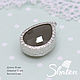 Пр65 Подвеска с граненым стеклом Капля. Родированная фурнитура. Подвески. Shatonshop. Ярмарка Мастеров.  Фото №4
