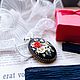 Кулон с вышивкой Grazia. Кулон. Dari_NS вышивка exclusive. Ярмарка Мастеров.  Фото №6