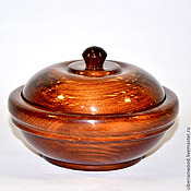 Посуда handmade. Livemaster - original item Wooden pot-barrel with lid made of Siberian Cedar #K16. Handmade.