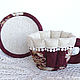 Cup and saucer. Candy box, for tea bags. Single Tea Sets. Elena Gavrilova. My Livemaster. Фото №4