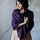 Felted shawl-shawl 'Indigo'. Shawls. Katherine Markina (markinaek). Online shopping on My Livemaster.  Фото №2