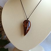 Винтаж handmade. Livemaster - original item Vintage pendant from solid Baltic amber "Tiger`s Claw". Handmade.