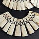 Necklace Pendant Set Bleached Buffalo Bone 28h10mm - 38h10mm. Pendants. - Olga - Mari Ell Design. Online shopping on My Livemaster.  Фото №2
