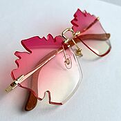Солнцезащитные очки розовые