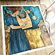 HIGH-quality reproduction in oil KLIMT, 'Music', 87/100cm, tube, Pictures, Moscow,  Фото №1