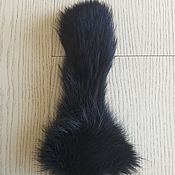 Материалы для творчества handmade. Livemaster - original item The tail of the Finnish arctic fox is black /natural fur. Handmade.