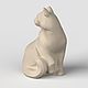 Заказать 3D модель STL файл для 3д печати и ЧПУ Кот сидит. 3dprint-models. Ярмарка Мастеров. . Шаблоны для резки Фото №3