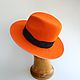 Fedora 'Agent B' felt hat with wide straight brim, Hats1, St. Petersburg,  Фото №1