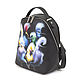 Leather backpack 'Funny birds'. Backpacks. Pelle Volare. Online shopping on My Livemaster.  Фото №2