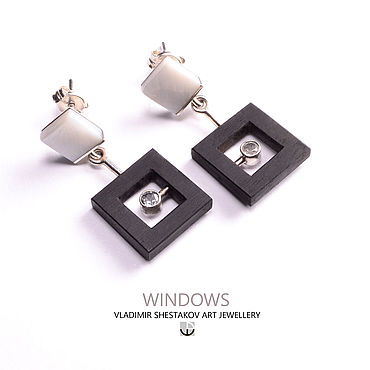 Украшения ручной работы. Ярмарка Мастеров - ручная работа Серьги Windows. Handmade.