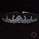 Crown with blue quartz stones 'Ice crown', Crowns, St. Petersburg,  Фото №1