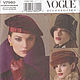 V7980 Выкройки шляп меховые горжетки S-M-L VOGUE 7980. Выкройки для шитья. ENGINEERING of FASHION (Выкройки). Ярмарка Мастеров.  Фото №4