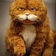 Рыжий  кот Гарфилд в стиле тедди натюр. Мягкие игрушки. Emiliya Toys. Ярмарка Мастеров.  Фото №4