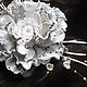Leather flowers. Decoration brooch pin OPENWORK WINTER .WHITE FLOWER. Brooches. Irina Vladi. My Livemaster. Фото №4