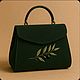 Заказать Сумка с вышивкой Олива | референс. _Echo_bags. Ярмарка Мастеров. . Классическая сумка Фото №3