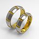 Titanium rings with gold anodizing. Rings. asgdesign. Online shopping on My Livemaster.  Фото №2