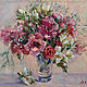 Oil painting wild flowers bouquet of flowers in a vase, order a picture, Pictures, Krasnodar,  Фото №1