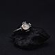 Ring 'Moon flower' silver, moonstone (plagioclase), Rings, Krasnoyarsk,  Фото №1