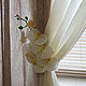The curtains in the bedroom linen Bouquet de lin. Curtains1. PROFIDecor - CURTAINS. My Livemaster. Фото №5