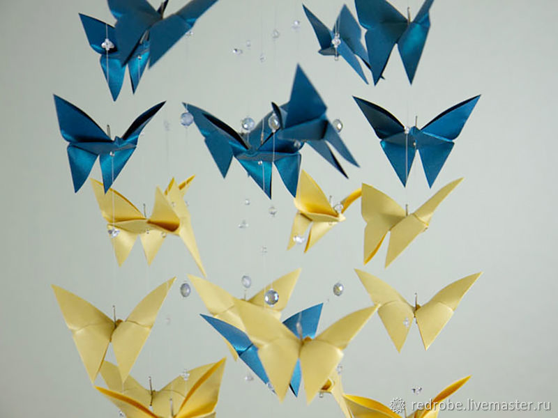 Оригами бабочка Есидзава: инструкция с фото