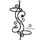 Wrought iron wall holder for two pots, Flower stand, Vitebsk,  Фото №1