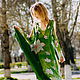 Платье из ткани, расписанной вручную, Сарафаны, Москва,  Фото №1