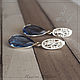 Order Earrings 'Patterns' - blue quartz, silver 925. Firuza. Livemaster. . Earrings Фото №3