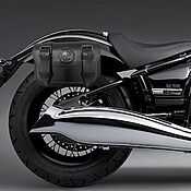 Trunks on the frame for Harley Davidson v-rod