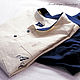  Рубашка+шорты из льна с вышивкой Молочно-синий. Костюм мужской. Alavi_Nature_Lux. Ярмарка Мастеров.  Фото №4
