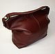 Bag-a soft bag with rings. Women's leather handbag, Sacks, St. Petersburg,  Фото №1